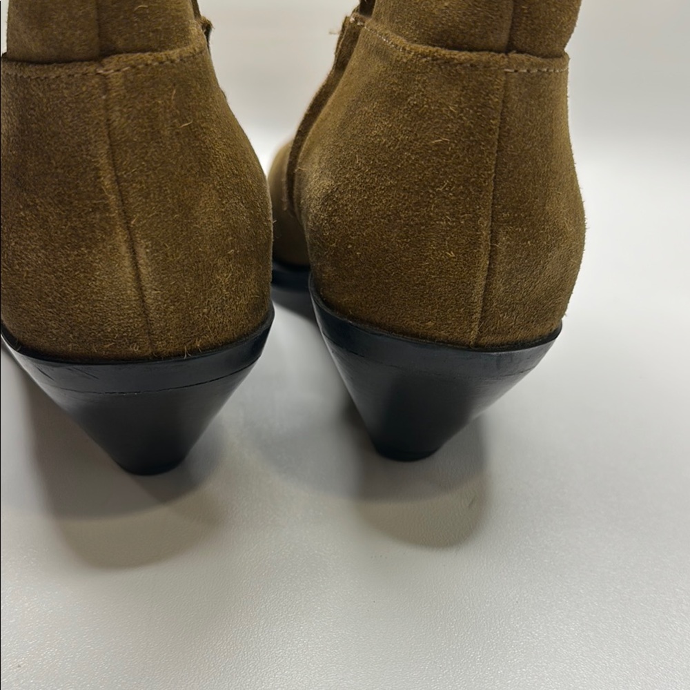 Brown Suede Ankle Boots - Picture 7 of 7